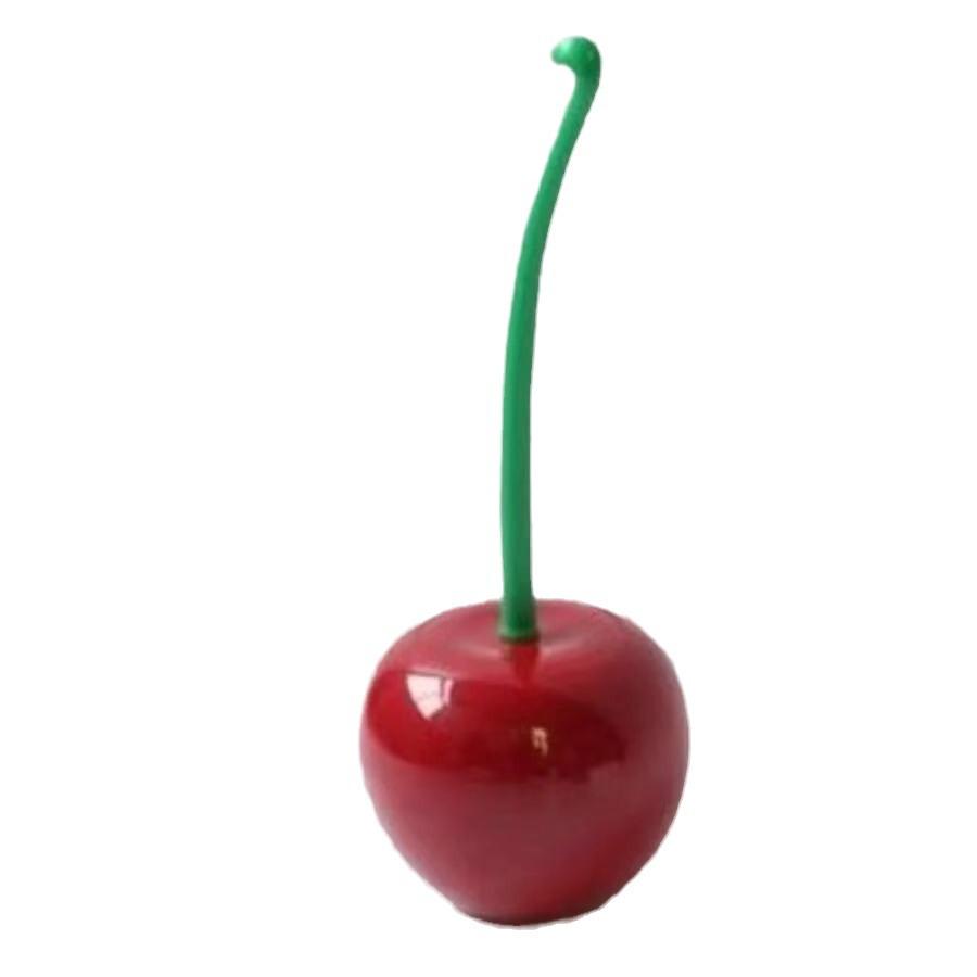 Long-Handle Soft Bristle Toilet Brush Set - Cherry Creative Cleaning Essentials