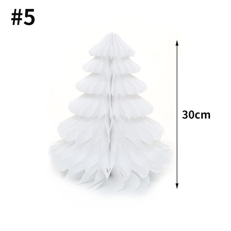 2026 Christmas Tree Honeycomb Ball 3D Folding Christmas Tree Ornament Desktop Decoration  for Xmas Navidad Happy New Year Decor