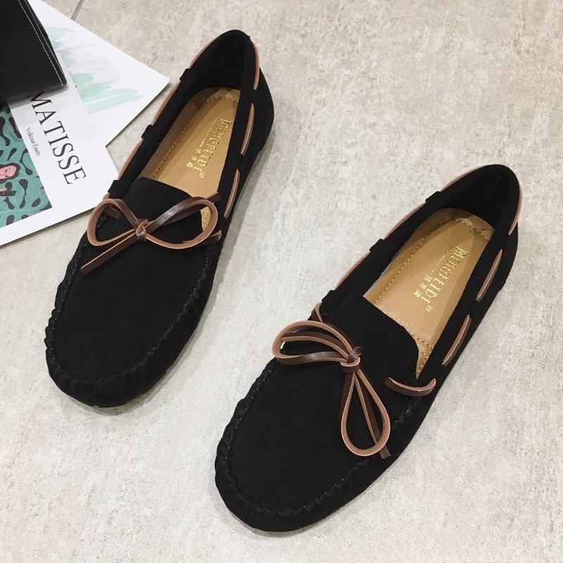 Fashion Spring Soft Soled Suede Lace Up Women's Casual Shoes Are Soft Lightweight Comfortable for Walking Simple Versatile Women's Shoes