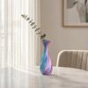 3D Printed Vase, Twisted Flower Vase, Minimalist Flower Arrangement Holders, Elegant Home Decor for Living Room Bedroom Study Table Display