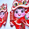 Chinese New Year Door Stickers 2026 Year of The Horse Spring Festival Window Clings for Home Decoration Good Luck Zodiac Door Decals for Wall Closet