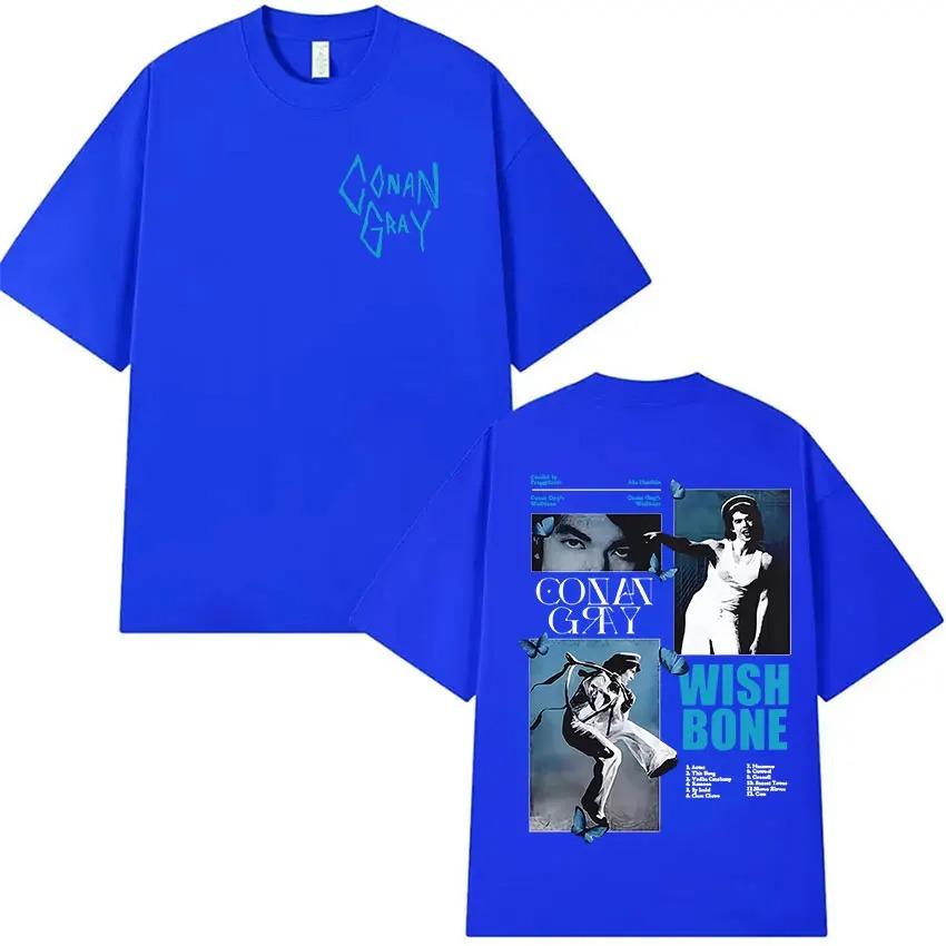 Conan Gray Wishbone 2026 Tour Album Graphic TShirt Unisexs HipHop Pop Vintage Style Short Sleeve Cotton TShirt Unisex Streetwear