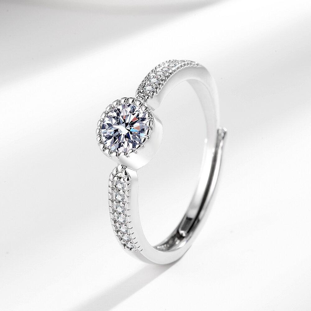 

Высококачественное легкое роскошное мини-кольцо с бриллиантами, нишевый дизайн, женское кольцо с цирконием