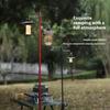 1Set Camping Lantern Stand Detachable Aluminium Alloy Light Hangers Lighting Lantern Holder Outdoor Hiking Fishing Equipment