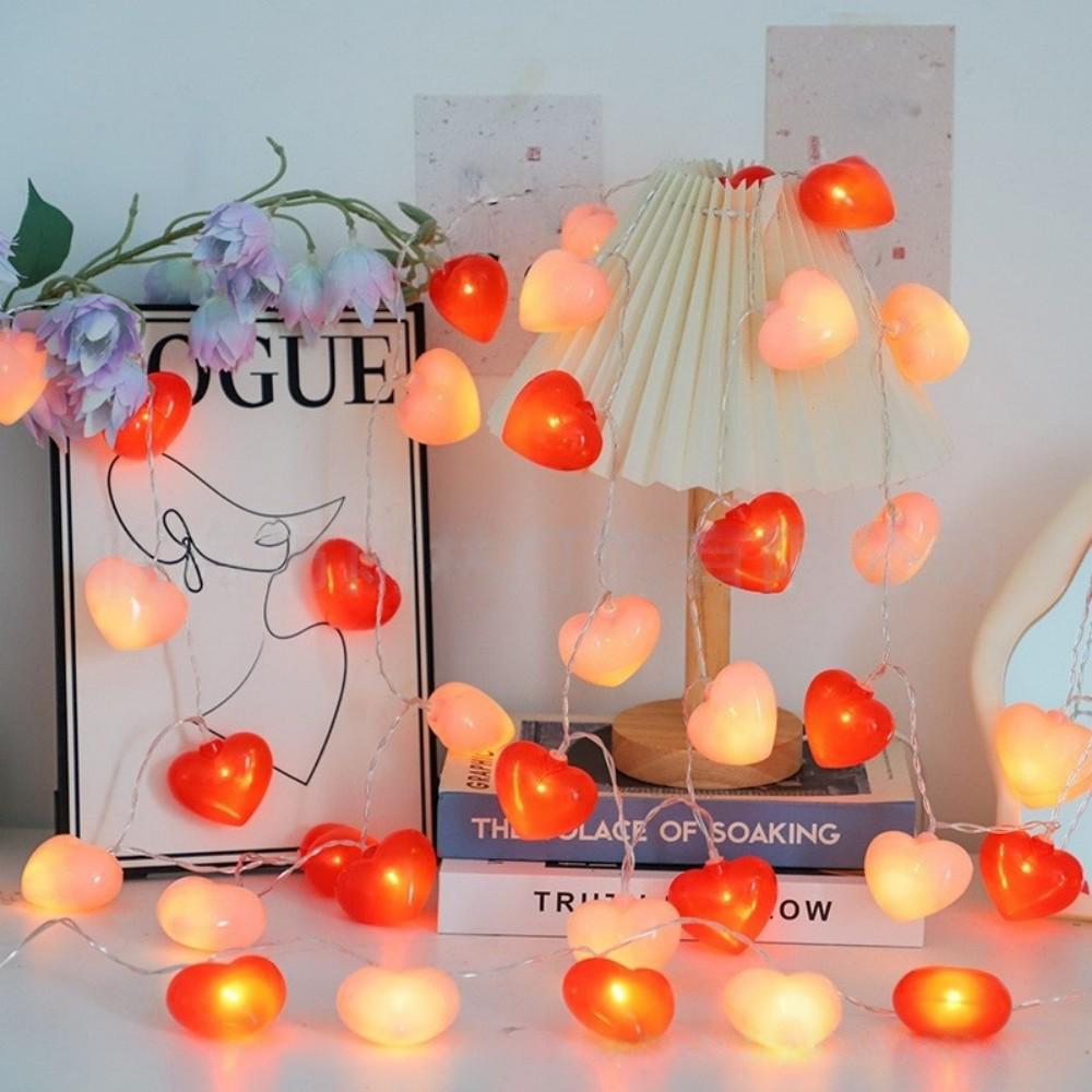 LED Heart String Lights for Qixi, Valentine's Day, Birthdays, Proposals, and Romantic Room Decor.