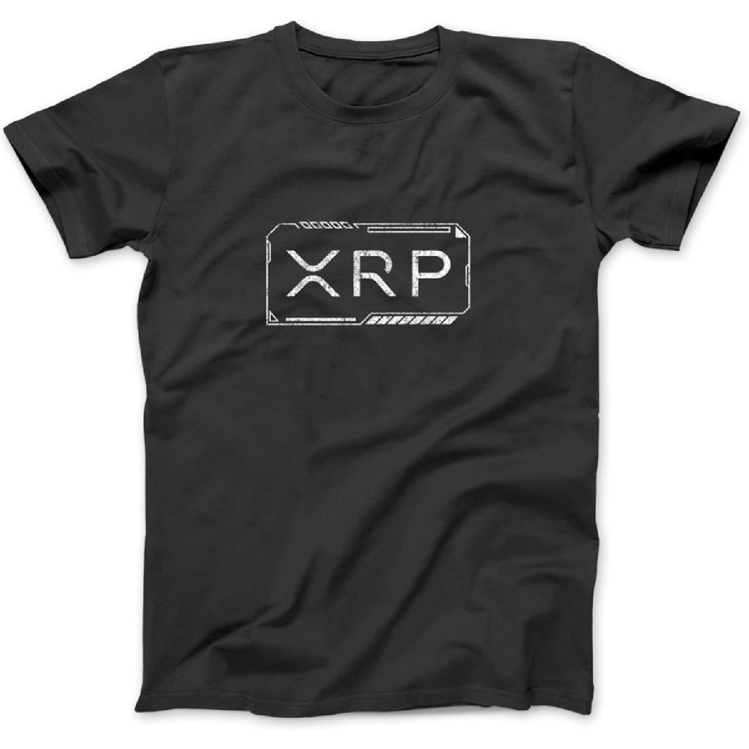 XRP Crypto Merchandise Long Sleeve, T-Shirt, Sweatshirt, Hoodie for Men Women Kids Made in Canada Black S