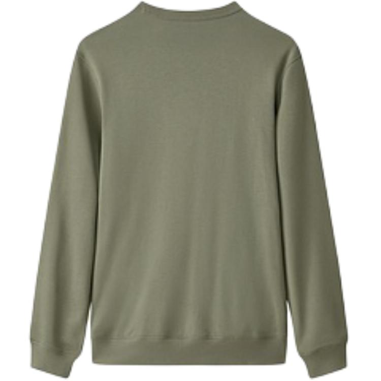 Skechers Outdoor Casual Crew Neck Pullover Sweatshirt Men Sweatshirt Laurel-Oak Gray L424M002-04AU