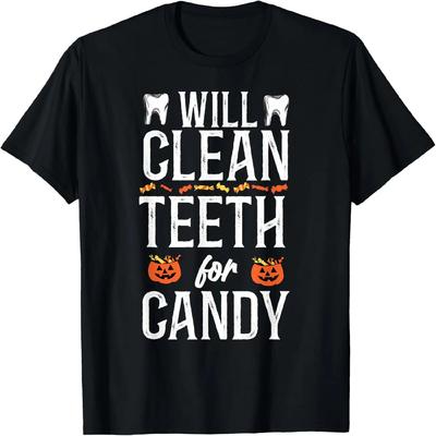 T-shirt Halloween Dentiste Assistant Dentaire Hygiéniste