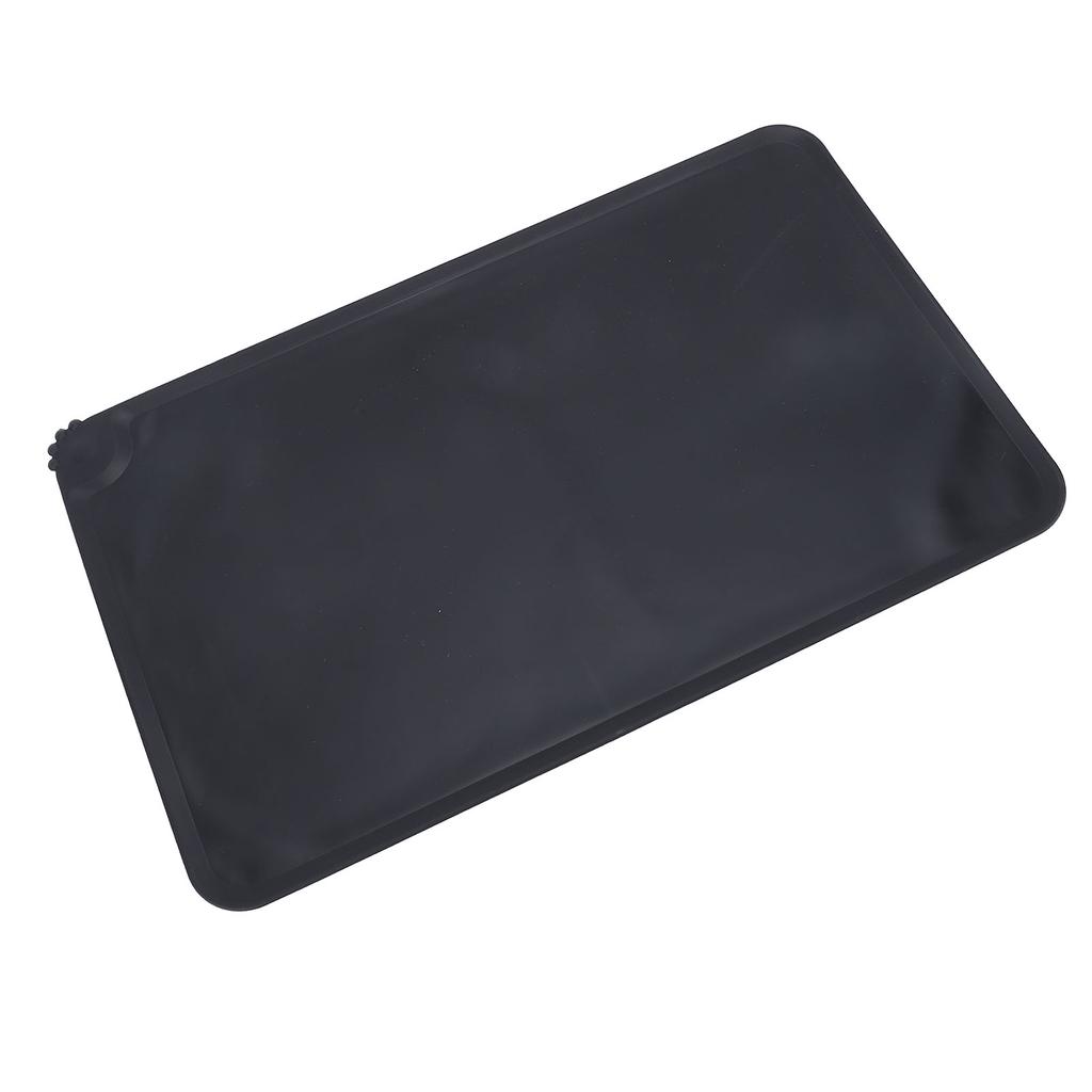 Silicone Pet Feeding Mat Spill Proof Anti Slip Washable Cute Look Cat Dog Food Water Bowl Mat for