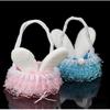 Stuffed Girls Gifts Fluffy Party Supplies Bunny Ears Basket Glitter Tulle Easter Basket For Spring Decor Easter Party