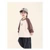 Boys Loose Long Sleeve Cotton T Shirt Raglan Sleeve Casual Kids Tops For Toddler Children