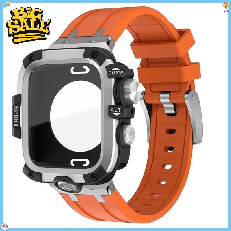 Vollständige Hülle + Armband für Apple Watch Ultra 3 2 49mm Harte Stoßstange GWG Style Displayschutzfolie für iWatch Series 11 10 46MM 45MM 4