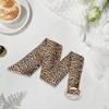 Leopard Pattern Corset Belt for Adult Fashion Waist Belt All Matching Metal Buckle Belt Girl Elegant Cincher Waistband