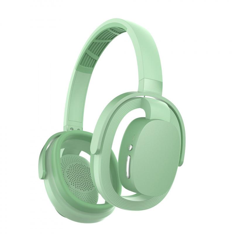 

Open Wireless Bluetooth 5.4 Headphones Hollow Out Design Hi-Fi Stereo Music Headsets Low latency Gaming Headphone HD Calls зелений