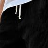Men's Casual Shorts - Elastic Waist Drawstring Vintage Embroidered Corduroy Stylish Casual Shorts
