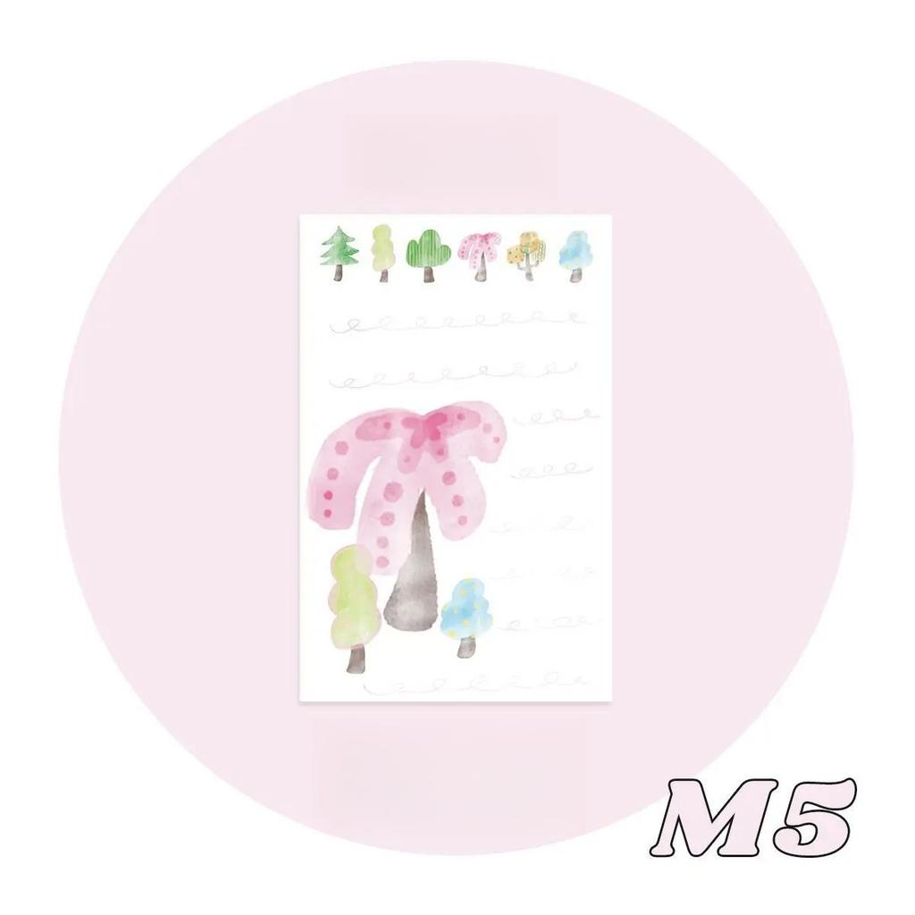 20Pcs Cute Cartoon Colorful Inner Page for M5 Binder Journal Loose-leaf Notebook Scrapbook Kawaii Non-sticky Memo Pad To-do List