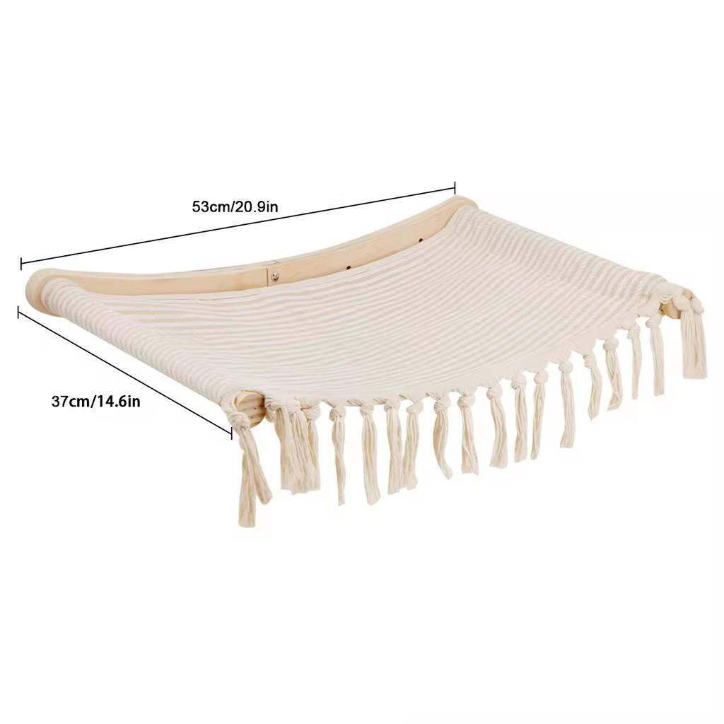 Wall-Mounted Solid Wood Cat Bed: An Aerial Retreat—Space-Saving, Stylish, and Practical