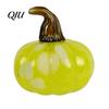 Unique Glass Art Pendant Hand Blown Pumpkin Figurine, Creative Adornment for Desktop Decoration, Fall Rainbow Light Refraction Decor