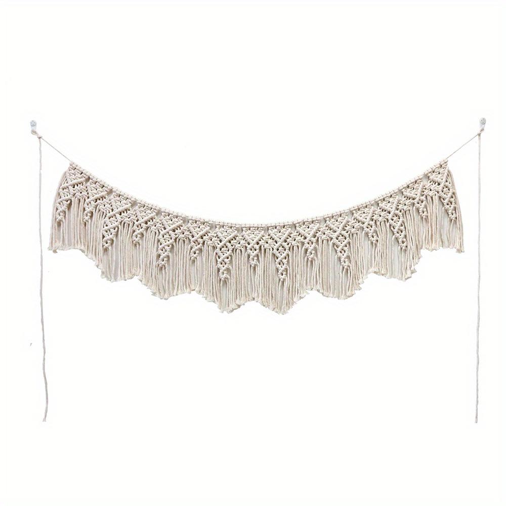 1pc Boho Tapestry With Tassel Wall Hanging Wall Decor Woven Macrame Tapestry Wall Art Decoration For Bedroom Living Room Home Decor