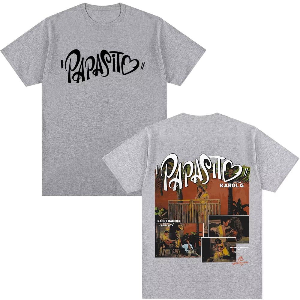 Karol G Tropicoqueta Papasito 2025 Album T-shirt Men Women Clothing Pop Music High Quality T-shirts Summer Casual Cotton T Shirt