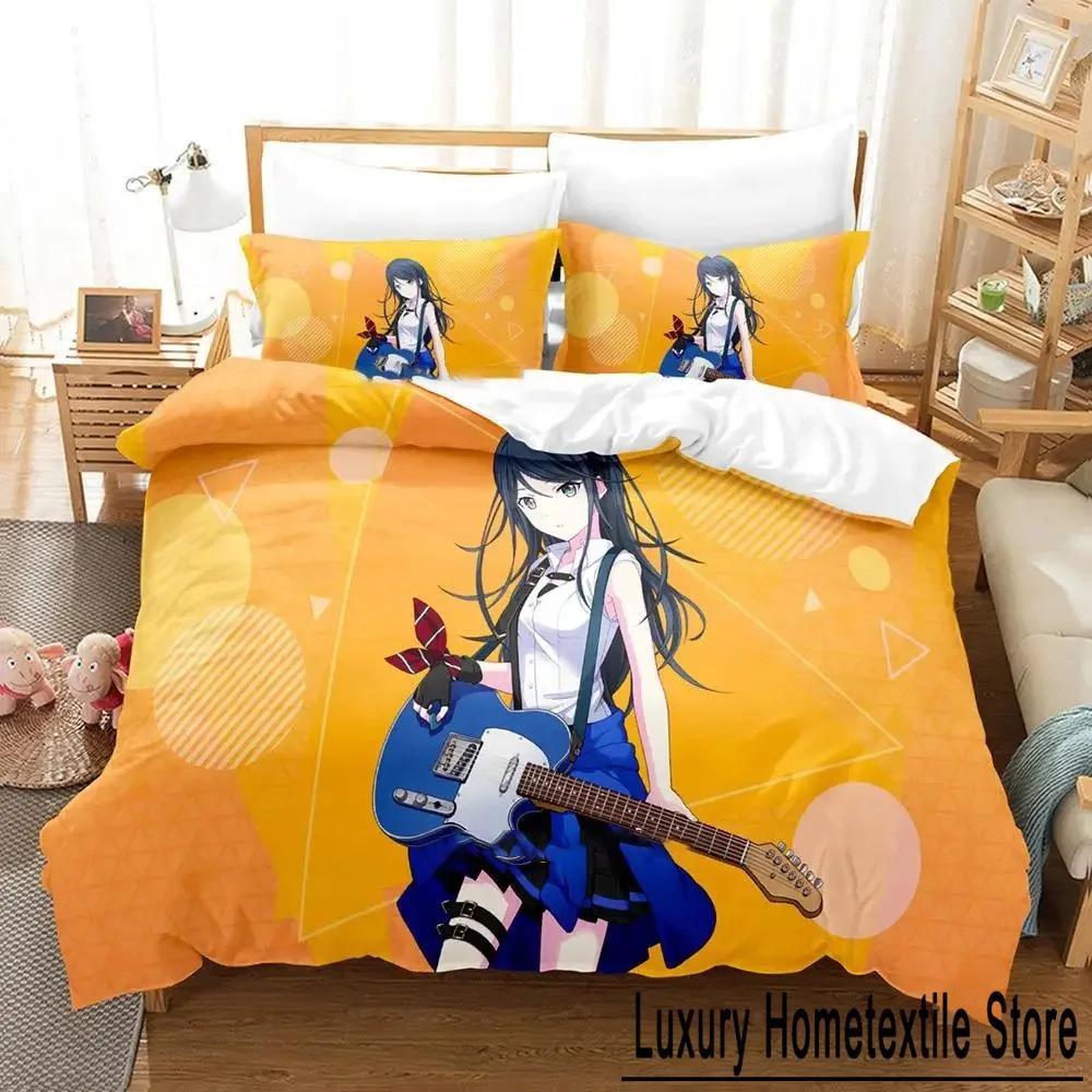 

Anime Project SEKAI Hoshino Ichika Bed Linen Collection Boys Girls Single Size Queen Dimension Size Quilt Cover Pillowcase Bed Kids Adult Customizable EU Single 135x200cm
