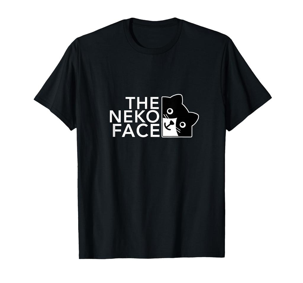 THE NEKO FACE The Cat Face Loose and Funny (White Lettering) Cat, Hachiware, Parody, Cute, T-Shirt