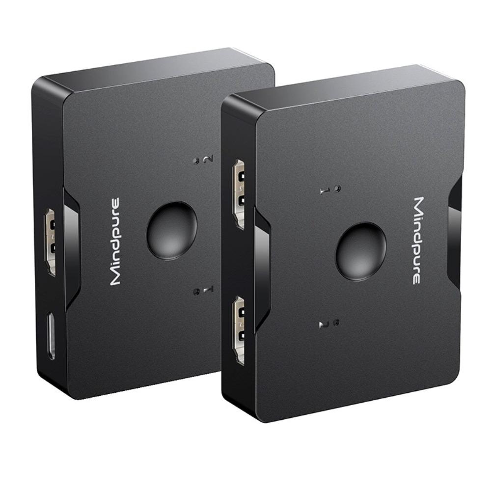 4K HDMI Switch 2 in 1 Out Bi Directional Splitter Converter with High Speed Cable for Ultra HD Devices