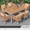 OEING 6-Seater Rattan Outdoor Dining Set