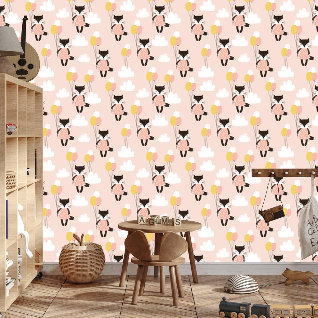 Kittens In the Clouds Wallpaper for Living Room and Bedroom 50x1000