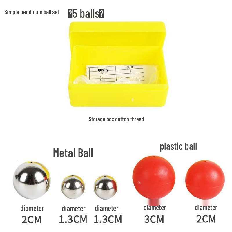 Simple Pendulum Experiment Set: Explore Period-Angle Relationship and Measure Gravitational Acceleration with Steel Ball