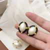 Retro Black Xiaoxiangfeng Stud Earrings Women's Fashion Elegance Temperament High-end Earrings Bow Love Versatile Earrings