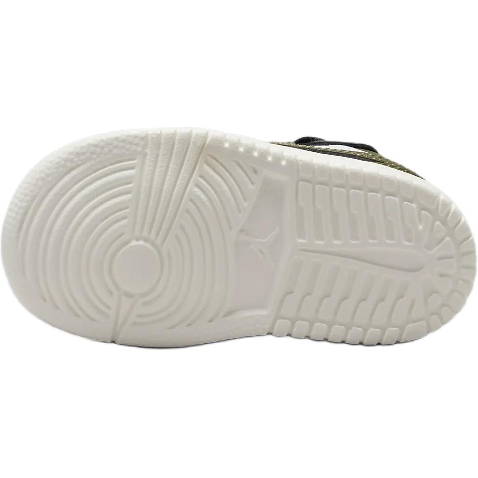 New Jordan Air Jordan 1 Anti-Slip Wear-Resistant Low-Top Toddler Shoes Black White Green Infant And Toddler DR9747-092