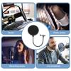 Double Layer Studio Microphone Pop Filter Flexible Wind Screen Sound Filter Blowout Mask Mic Shield for Recording Accessories