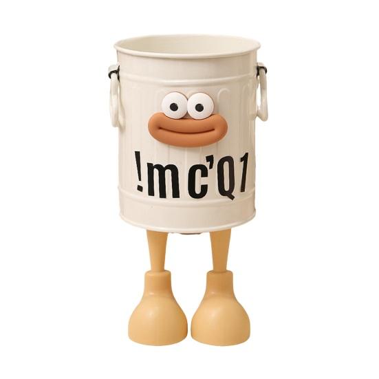 

Подставка для ручек Мультяшный стиль Большой рот Длинные ноги Форма Органайзер для ручек Большая вместимость Офисные Школьные Канцелярские принадлежности белый