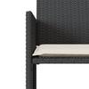 Vidaxl 2-Os. Sofa Ogrodowa Ze Stolikiem I Stołkami, Czarna, Polirattan