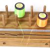 Wooden Fishing Tackle Organizers For 12 Regular Spools And Dispensing Fly Tying Thread Spool Stand