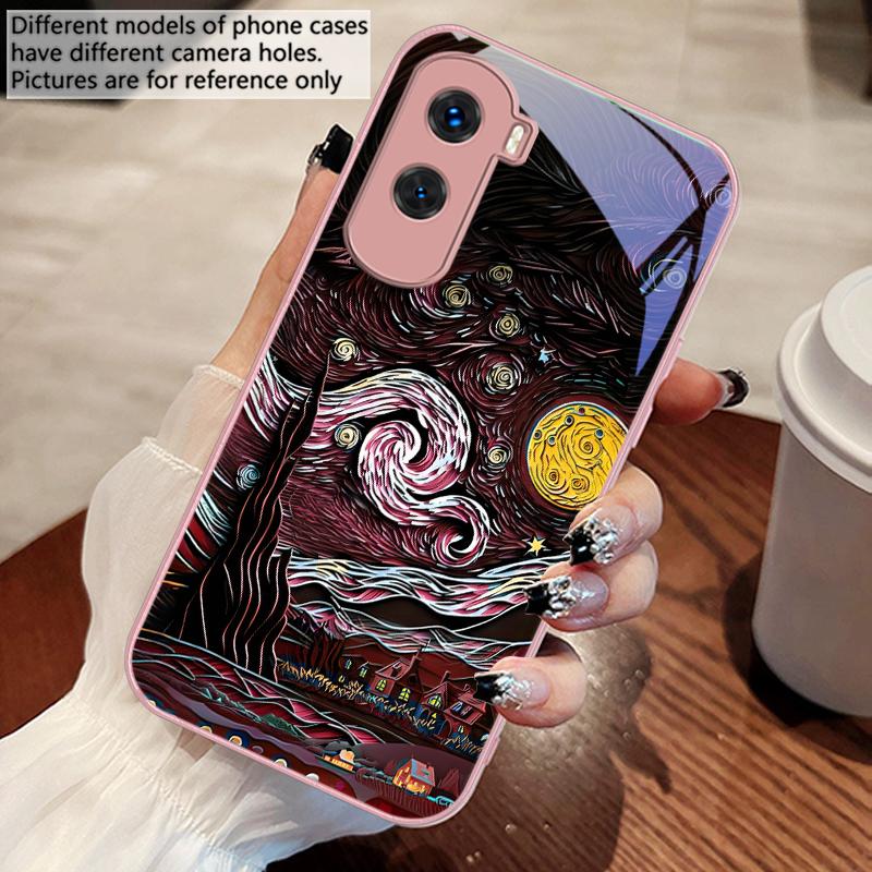 

Олійний живопис Зоряне небо Для Honor 30 50 50SE 70 Pro 90 200 200Pro Magic 4 5 7 Lite X9c Smart X50i Plus X9 X30 Скляний чохол для телефону Honor 50