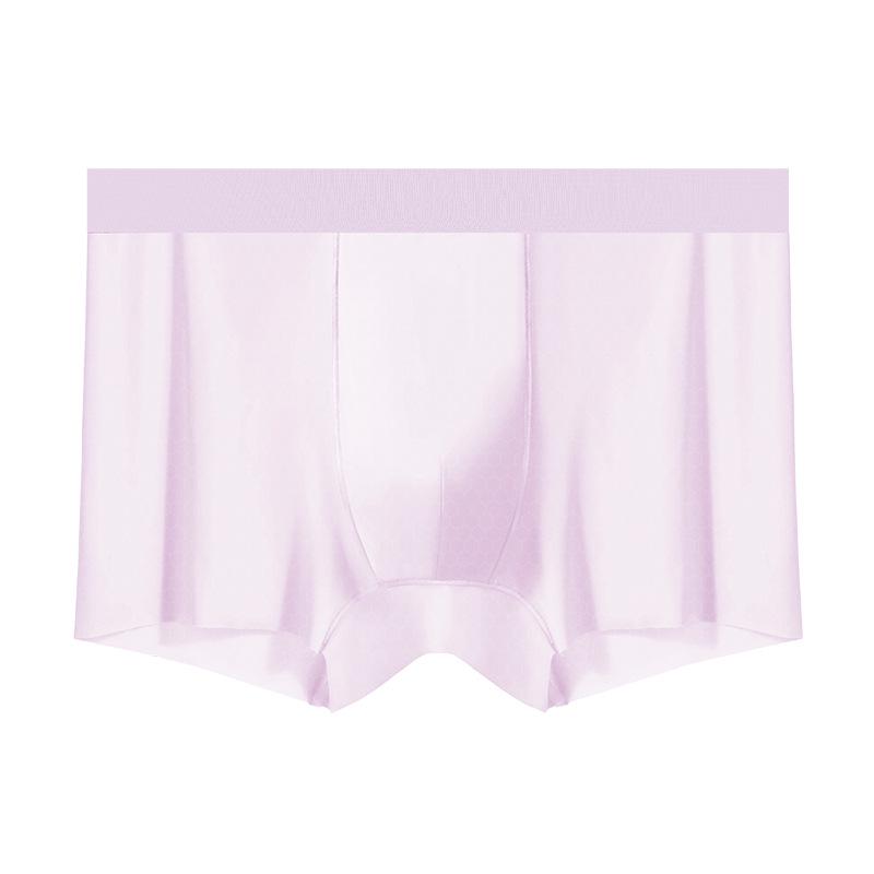 

2026 Breathable Ice Silk Men s Boxer Briefs with Antibacterial Fabric 3XL (75-85 kg)