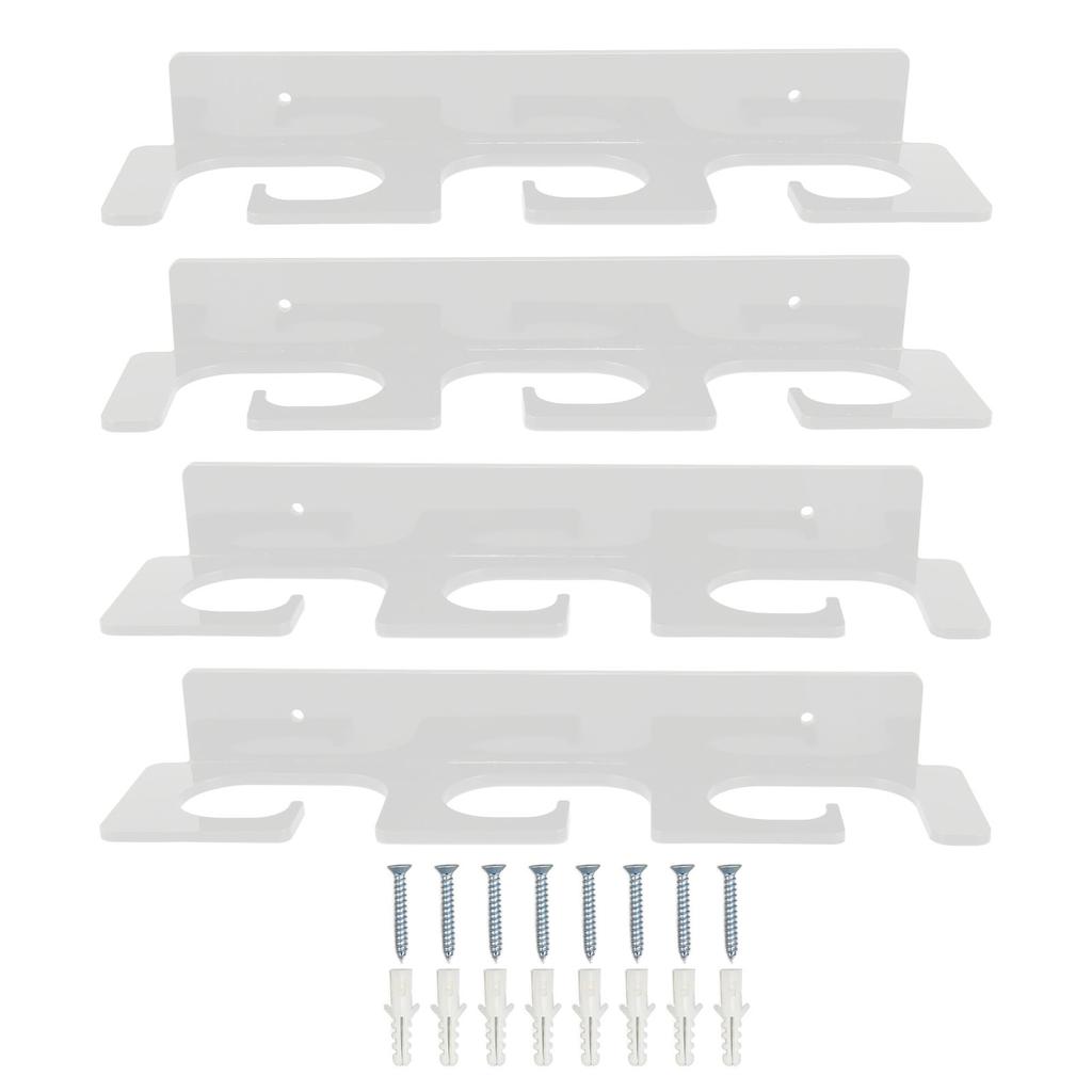 4Pcs Fishing Rod Holder Rugged Space Saving Stylish Holding 6 Rods Wall Mounted Fishing Pole Rack