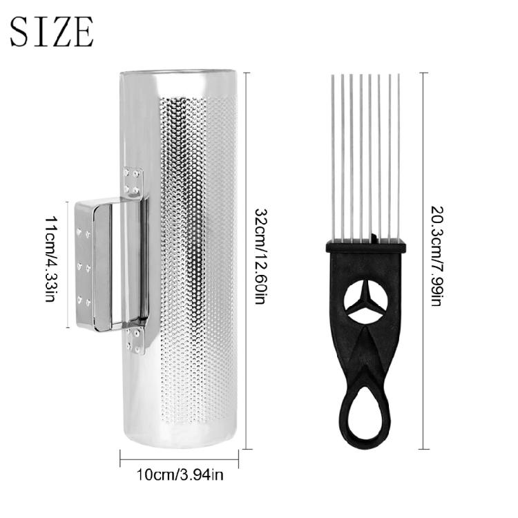 Percussion Guiro Musical Instruments Metal Guiro Shaker with Scraper Band Accompaniment Guiro Musical Training Tool