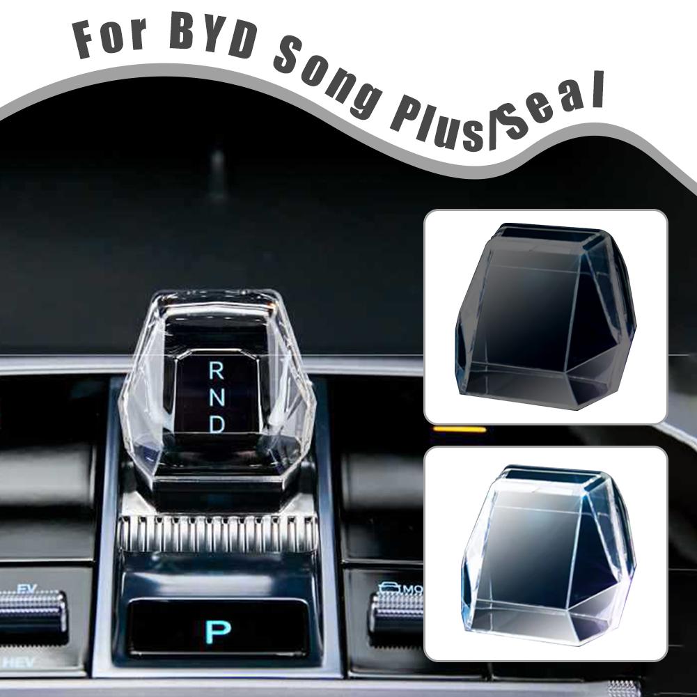 For BYD Seal U Dmi Ev/Song PLUS 2025-2025 Crystal Lever Central Control Gear Protective Case Clear Gear Handle Head Refit Cover
