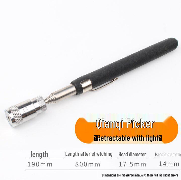 Multi-functional Magnetic Pickup Tool with Bendable Elbow for Car Repair