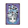 Cute Animal Funny Cat Metal Signs Vintage Metal Sign Painting Plate for Bar Club Pet Shop Decor Retro Poster Wall Decor Painting
