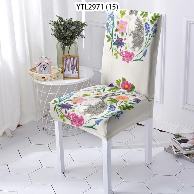 Animal Style Chairs Covers Cover For Dining Chair Cat Pattern Elastic Chairs Covers Case Stretch Home Removable Chair