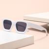 Classic thick square sunglasses men's street shooting versatile sunglasses driving UV protection advanced sense full frame sunglasses