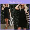 Elegante Mini Abito Asimmetrico Bodycon a Manica Corta da Donna per Festa Estiva e Vacanze