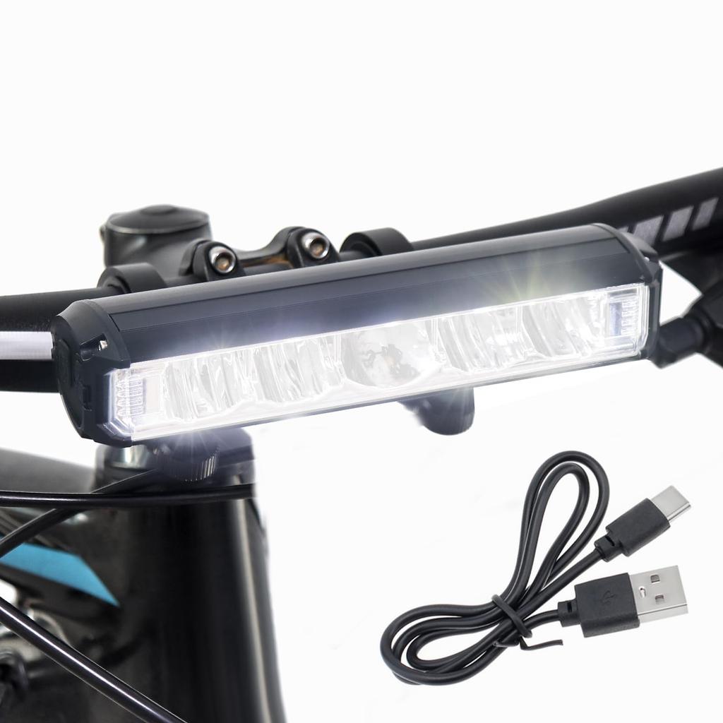 SecurityIng Ultra Bright Bicycle Road Bike 5600 USB 4 Dimming IPX5 Aluminum Alloy Can Also Be Used As a Flashlight for and Cycling Headlight, Light,