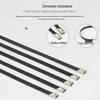 OIMG 304 Black Powder Coated Stainless Steel Cable Ties