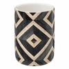 Canvas Bathroom Mug From Dolomite With Ethnic Patterns