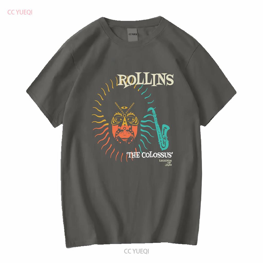 Sonny Rollins Jazz Oofficiell T-shirt långa eller korta ärmar vintage Tvättade designkläder Vardaglig grafisk Snygg streetwear